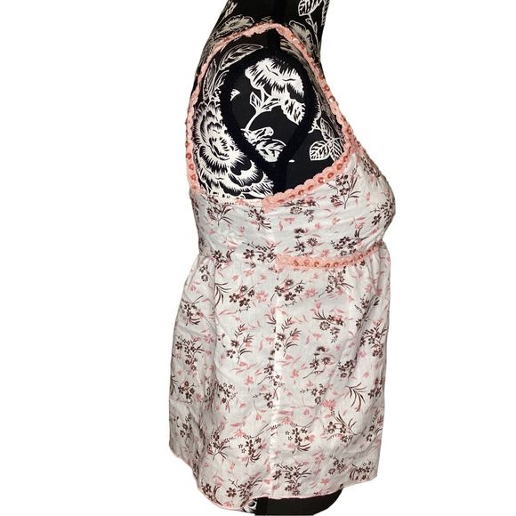 Vintage Forever 21 Floral Sequin Tank Top Flowers Coastal Beach Vacation - Picture 3 of 10
